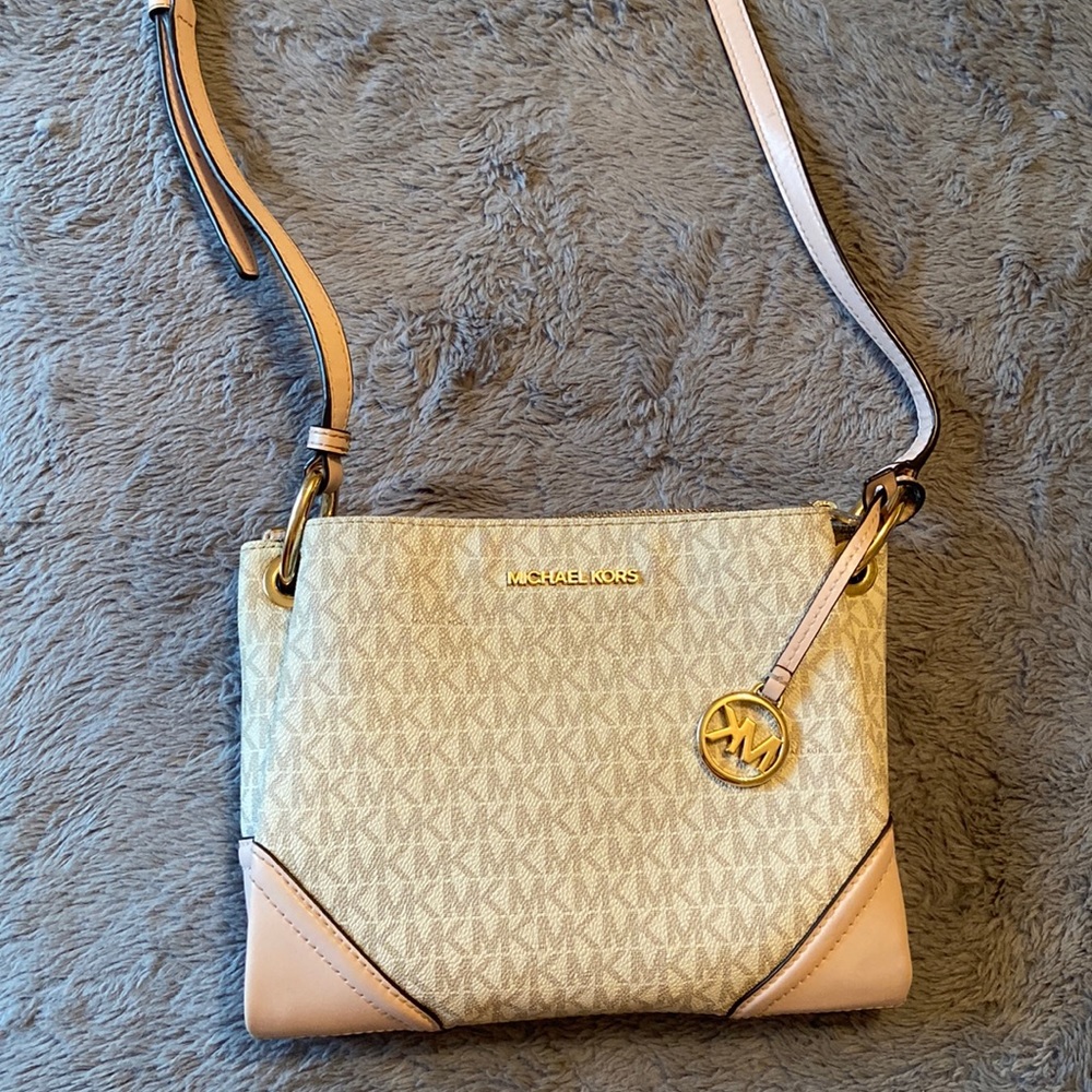 Authentic Michael Kors Crossbody and matching wallet